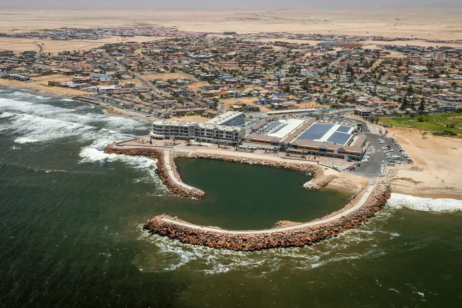 The waterfront where the Namib Desert meets the Atlantic