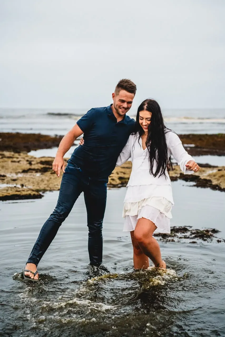 The Sandura family on the Namibian coast