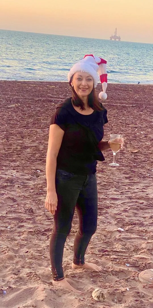 Sundowners on the Namibian coast